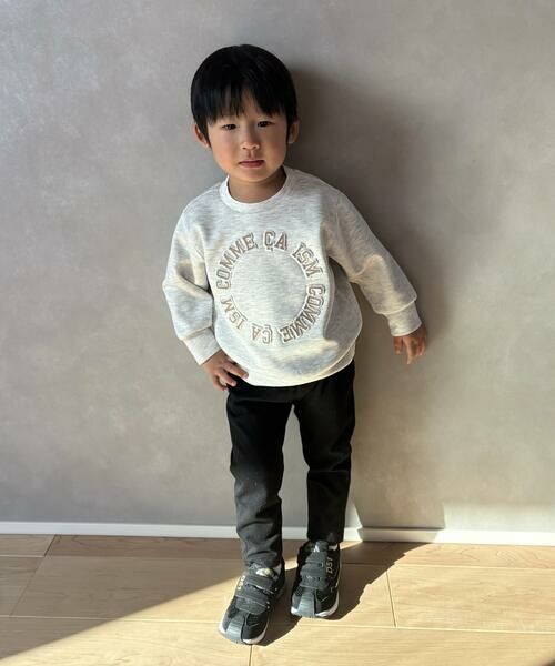COMME CA ISM / コムサイズム ベビー・キッズグッズ | プリント×エンボス ロゴ長袖トレーナー(ベビーサイズ) | 詳細4