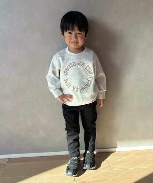 COMME CA ISM / コムサイズム ベビー・キッズグッズ | プリント×エンボス ロゴ長袖トレーナー(ベビーサイズ) | 詳細5