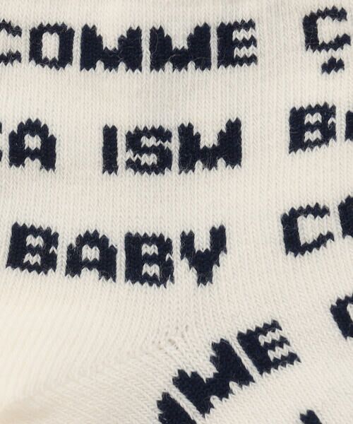 COMME CA ISM / コムサイズム ベビー・キッズグッズ | ロゴ総柄ソックス | 詳細1