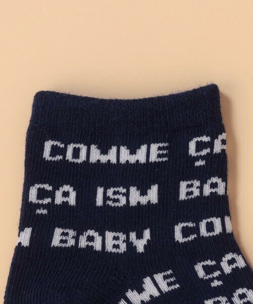 COMME CA ISM / コムサイズム ベビー・キッズグッズ | ロゴ総柄ソックス | 詳細2