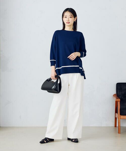 COMME CA ISM / コムサイズム チノ・ワークパンツ | 【美しいベーシックパンツ】ワイドシルエット チノパンツ | 詳細10