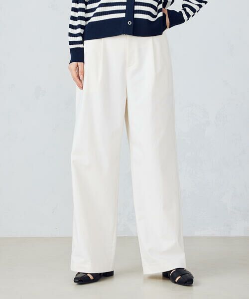 COMME CA ISM / コムサイズム チノ・ワークパンツ | 【美しいベーシックパンツ】ワイドシルエット チノパンツ | 詳細11