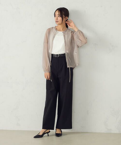 COMME CA ISM / コムサイズム チノ・ワークパンツ | 【美しいベーシックパンツ】ワイドシルエット チノパンツ | 詳細17