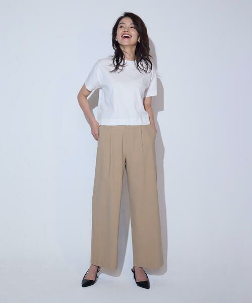 COMME CA ISM / コムサイズム チノ・ワークパンツ | 【美しいベーシックパンツ】ワイドシルエット チノパンツ | 詳細28
