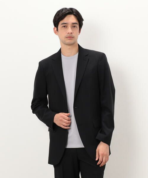 COMME CA ISM / コムサイズム セットアップ | 【セットアップ対応】トロピカルジャケット ポリエステル/ウール(ブラック)