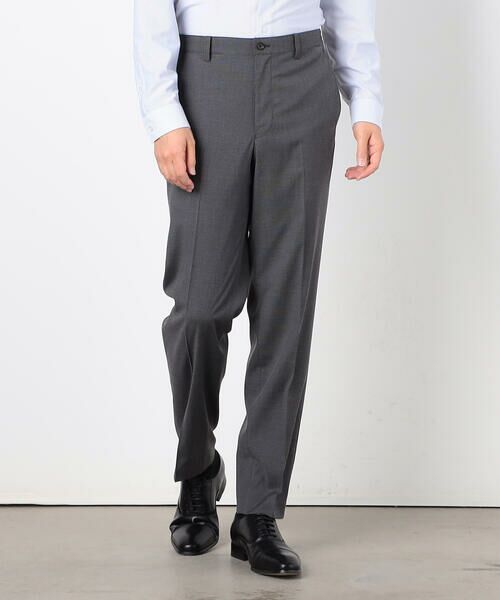 COMME CA ISM / コムサイズム セットアップ | 【セットアップ対応】マイクロドビー ストレッチパンツ(チャコール)