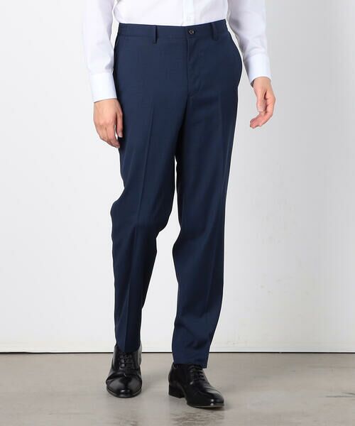 COMME CA ISM / コムサイズム セットアップ | 【セットアップ対応】マイクロドビー ストレッチパンツ(ネイビー)