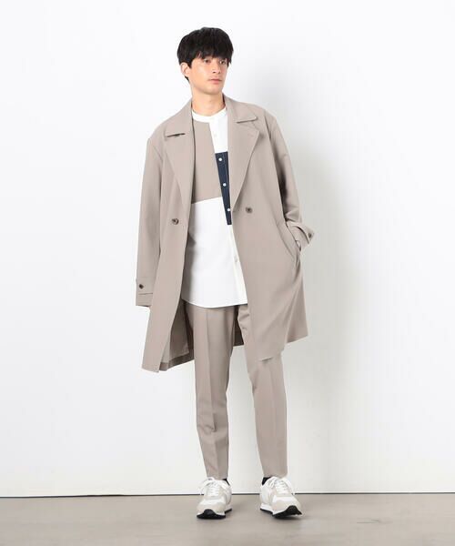 COMME CA ISM / コムサイズム トレンチコート | ウールライク ２WAY トレンチコート | 詳細17