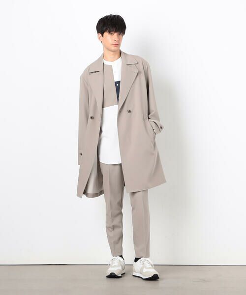 COMME CA ISM / コムサイズム トレンチコート | ウールライク ２WAY トレンチコート | 詳細18