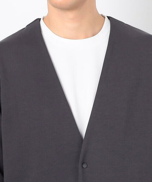 COMME CA ISM / コムサイズム ノーカラージャケット | 【セットアップ対応】綿混ダンボールニット ジャケット | 詳細14