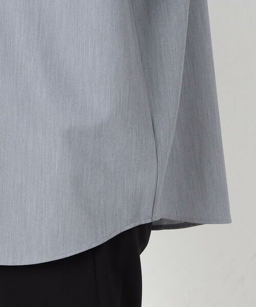 COMME CA ISM / コムサイズム シャツ・ブラウス | ウールライク バンドカラー シャツ | 詳細15