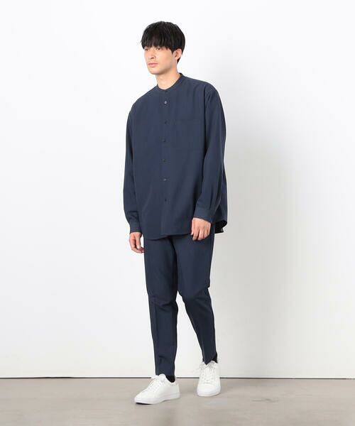 COMME CA ISM / コムサイズム シャツ・ブラウス | ウールライク バンドカラー シャツ | 詳細18