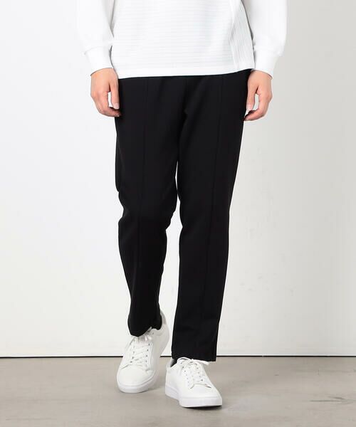 COMME CA ISM/コムサイズム 【セットアップ対応】綿混ダンボールニット パンツ ブラック S COMME CA ISM/コムサイズム 【セットアップ対応】綿混ダンボールニット パンツ ブラック S