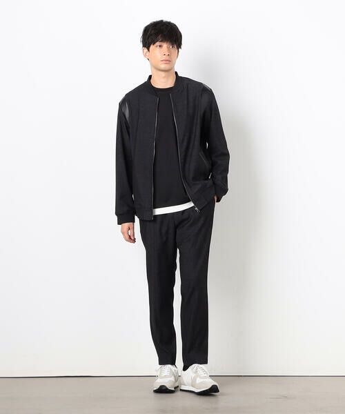 COMME CA ISM / コムサイズム スラックス・ドレスパンツ | 【セットアップ対応】デニムライクジャージ テーパードパンツ | 詳細2