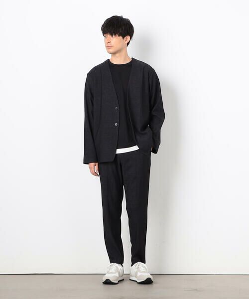 COMME CA ISM / コムサイズム スラックス・ドレスパンツ | 【セットアップ対応】デニムライクジャージ テーパードパンツ | 詳細3