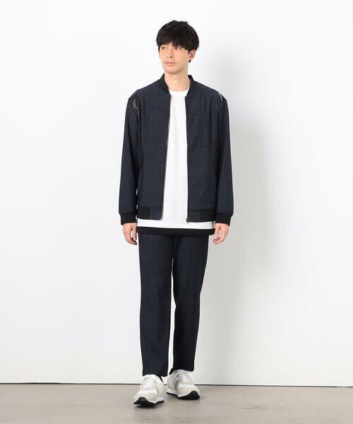 COMME CA ISM / コムサイズム スラックス・ドレスパンツ | 【セットアップ対応】デニムライクジャージ テーパードパンツ | 詳細8