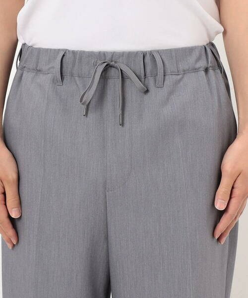COMME CA ISM / コムサイズム スラックス・ドレスパンツ | ウールライク リラックスワイドパンツ | 詳細8
