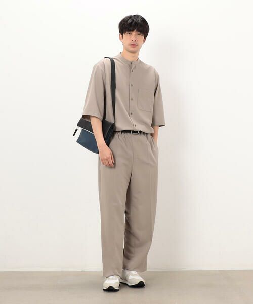 COMME CA ISM / コムサイズム スラックス・ドレスパンツ | ウールライク リラックスワイドパンツ | 詳細17