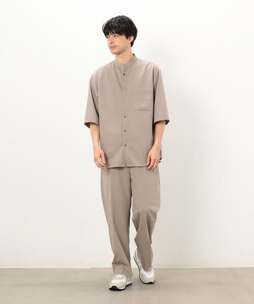 COMME CA ISM / コムサイズム スラックス・ドレスパンツ | ウールライク リラックスワイドパンツ | 詳細18