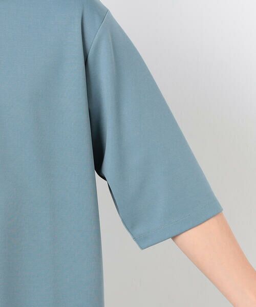 COMME CA ISM / コムサイズム Tシャツ | フェイクレイヤード キーネックTシャツ 七分袖 | 詳細21