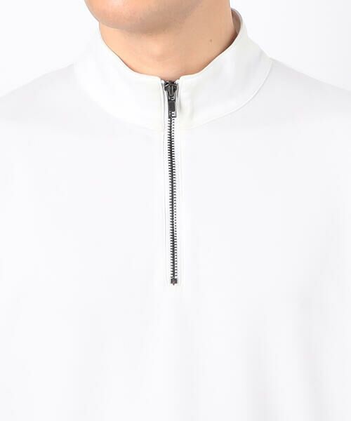 COMME CA ISM / コムサイズム Tシャツ | 七分袖 フェイクレイヤード ハーフジップTシャツ | 詳細7