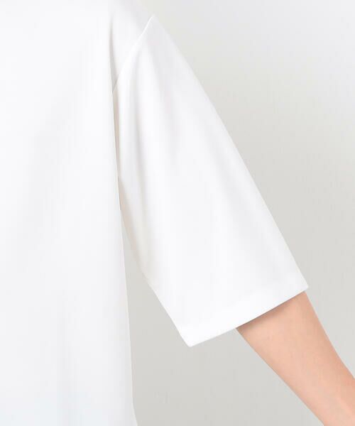 COMME CA ISM / コムサイズム Tシャツ | 七分袖 フェイクレイヤード ハーフジップTシャツ | 詳細8