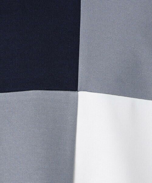 COMME CA ISM / コムサイズム Tシャツ | 七分袖 カラーブロック パッチワークTシャツ | 詳細22