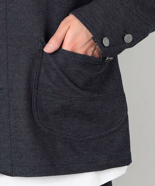 COMME CA ISM / コムサイズム ブルゾン | デニムライクストレッチ カバーオール | 詳細13