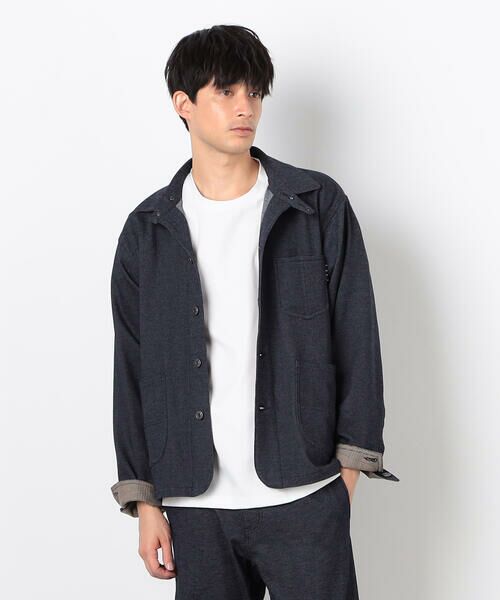 COMME CA ISM / コムサイズム ブルゾン | デニムライクストレッチ カバーオール | 詳細4