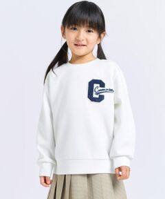 COMME CA ISM / コムサイズム スウェット | ワッペン付き 長袖トレーナー