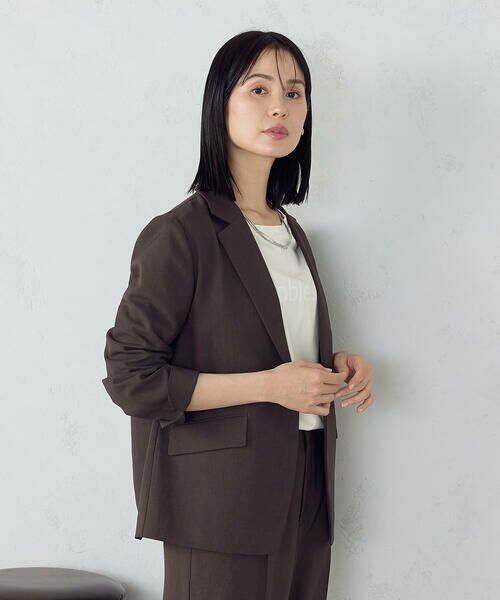 COMME CA ISM / コムサイズム テーラードジャケット | 【ＵＶカット・吸汗速乾・接触冷感】kireri　ストレッチドライツイル　ジャケット | 詳細6