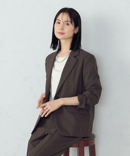 COMME CA ISM / コムサイズム テーラードジャケット | 【ＵＶカット・吸汗速乾・接触冷感】kireri　ストレッチドライツイル　ジャケット | 詳細7