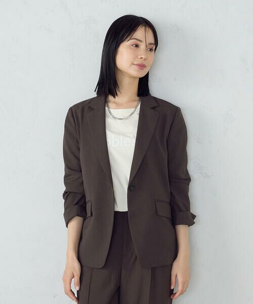 COMME CA ISM / コムサイズム テーラードジャケット | 【ＵＶカット・吸汗速乾・接触冷感】kireri　ストレッチドライツイル　ジャケット | 詳細5
