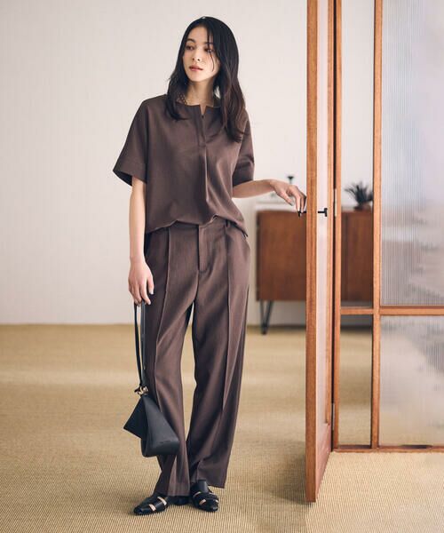 COMME CA ISM / コムサイズム シャツ・ブラウス | 【ＵＶカット・吸汗速乾・接触冷感】kireri　ストレッチドライツイル　Ｔブラウス | 詳細1