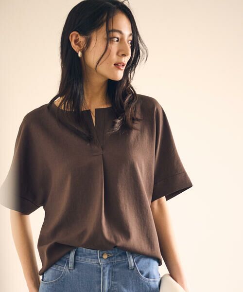COMME CA ISM / コムサイズム シャツ・ブラウス | 【ＵＶカット・吸汗速乾・接触冷感】kireri　ストレッチドライツイル　Ｔブラウス | 詳細3