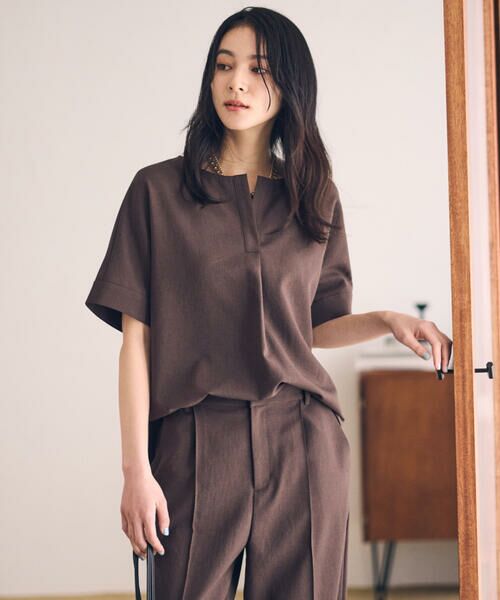 COMME CA ISM / コムサイズム シャツ・ブラウス | 【ＵＶカット・吸汗速乾・接触冷感】kireri　ストレッチドライツイル　Ｔブラウス | 詳細4