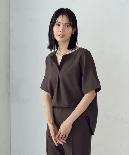 COMME CA ISM / コムサイズム シャツ・ブラウス | 【ＵＶカット・吸汗速乾・接触冷感】kireri　ストレッチドライツイル　Ｔブラウス | 詳細8