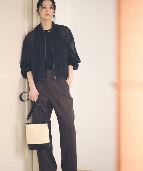 COMME CA ISM / コムサイズム その他パンツ | 【ＵＶカット・吸汗速乾・接触冷感】　kireri　ストレッチドライツイル　ストレートパンツ | 詳細3