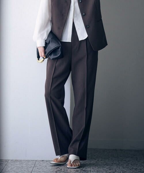 COMME CA ISM / コムサイズム その他パンツ | 【ＵＶカット・吸汗速乾・接触冷感】　kireri　ストレッチドライツイル　ストレートパンツ | 詳細4