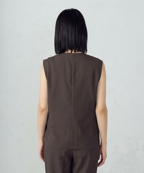 COMME CA ISM / コムサイズム ベスト | 【ＵＶカット・吸汗速乾・接触冷感】kireri　ストレッチドライツイル　ジレ | 詳細8