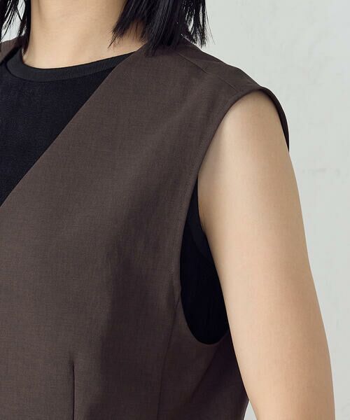 COMME CA ISM / コムサイズム ベスト | 【ＵＶカット・吸汗速乾・接触冷感】kireri　ストレッチドライツイル　ジレ | 詳細10