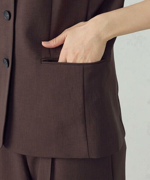 COMME CA ISM / コムサイズム ベスト | 【ＵＶカット・吸汗速乾・接触冷感】kireri　ストレッチドライツイル　ジレ | 詳細11