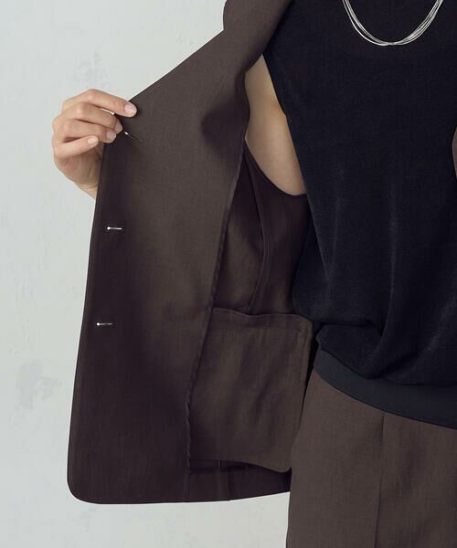 COMME CA ISM / コムサイズム ベスト | 【ＵＶカット・吸汗速乾・接触冷感】kireri　ストレッチドライツイル　ジレ | 詳細12