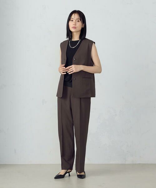 COMME CA ISM / コムサイズム ベスト | 【ＵＶカット・吸汗速乾・接触冷感】kireri　ストレッチドライツイル　ジレ | 詳細3