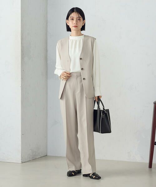 COMME CA ISM / コムサイズム ベスト | 【ＵＶカット・吸汗速乾・接触冷感】kireri　ストレッチドライツイル　ジレ | 詳細14