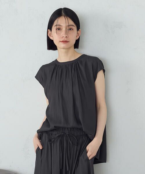 COMME CA ISM / コムサイズム シャツ・ブラウス | ゆるっとろみ ブラウス　/　セットアップ対応 | 詳細4