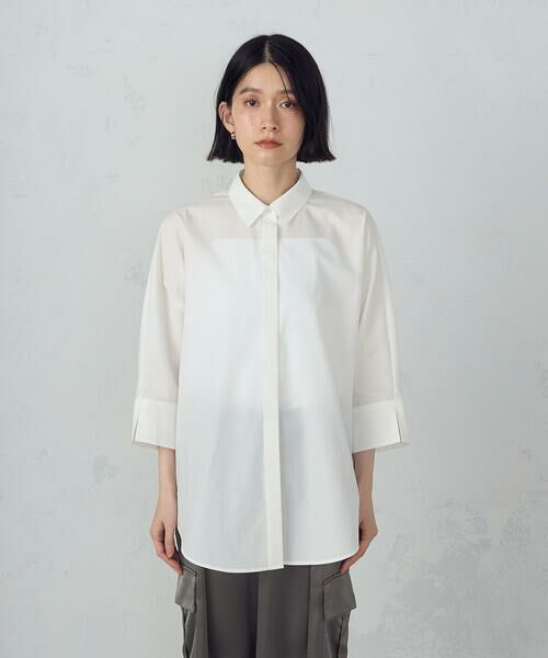 COMME CA ISM / コムサイズム シャツ・ブラウス | バックデザイン　ニュアンス　オーバーサイズシャツ | 詳細6