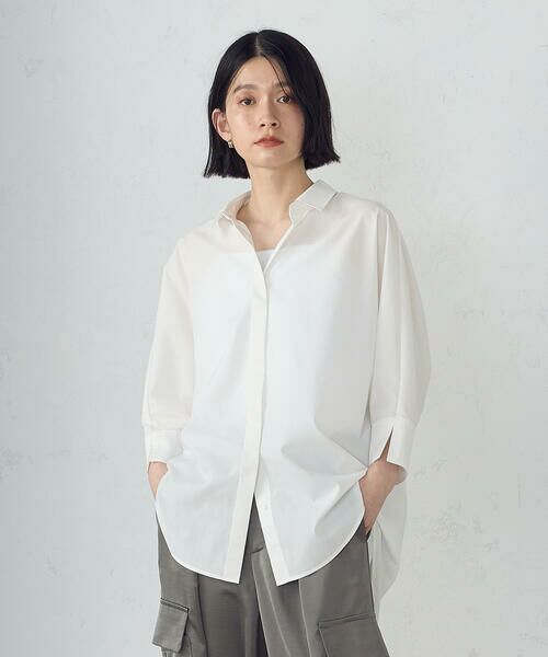 COMME CA ISM / コムサイズム シャツ・ブラウス | バックデザイン　ニュアンス　オーバーサイズシャツ | 詳細5