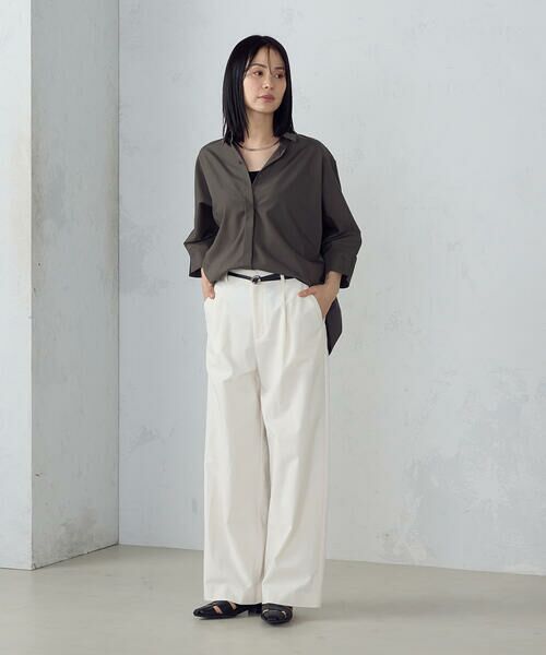 COMME CA ISM / コムサイズム シャツ・ブラウス | バックデザイン　ニュアンス　オーバーサイズシャツ | 詳細14