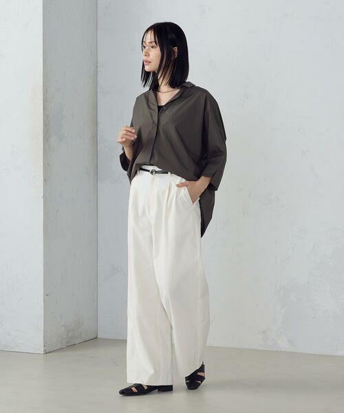 COMME CA ISM / コムサイズム シャツ・ブラウス | バックデザイン　ニュアンス　オーバーサイズシャツ | 詳細15